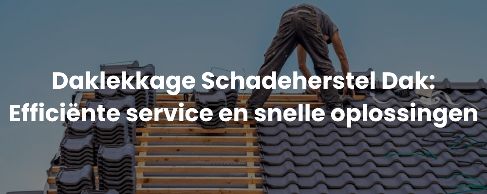 Daklekkage Schadeherstel Dak: Efficiënte service en snelle oplossingen