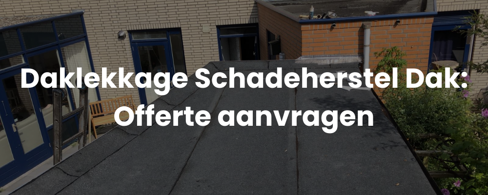 Daklekkage Schadeherstel Dak: Offerte aanvragen