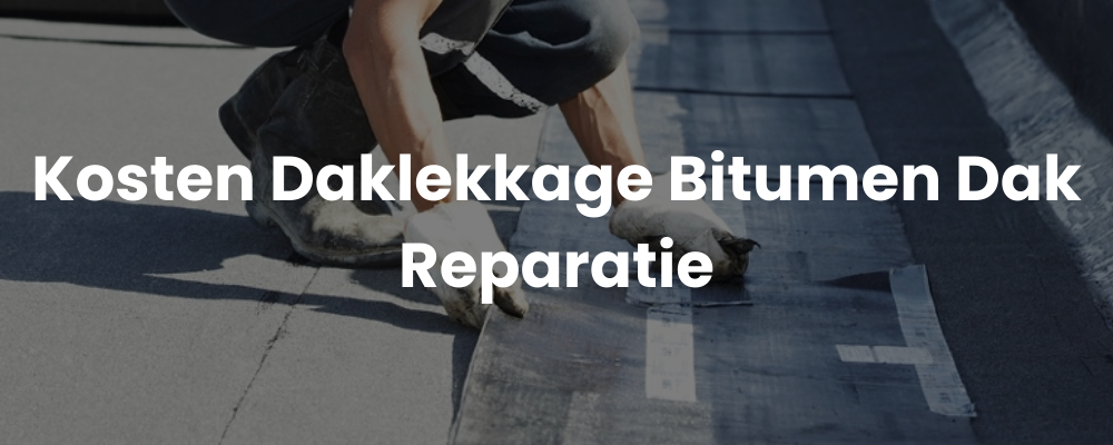 Kosten Daklekkage Bitumen Dak Reparatie