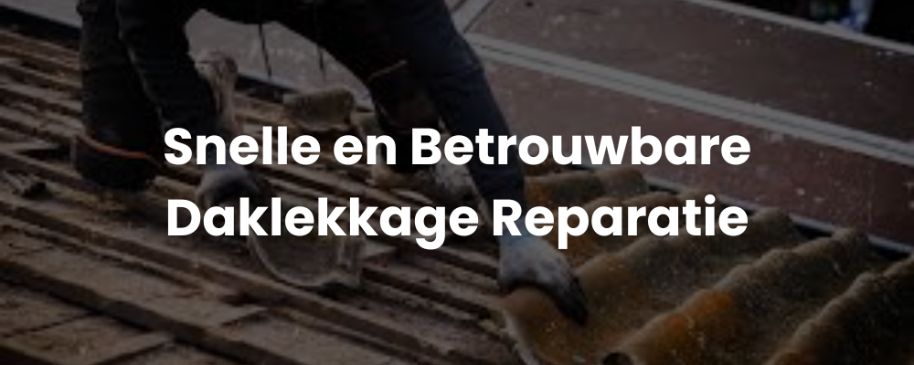 Snelle en Betrouwbare Daklekkage Reparatie