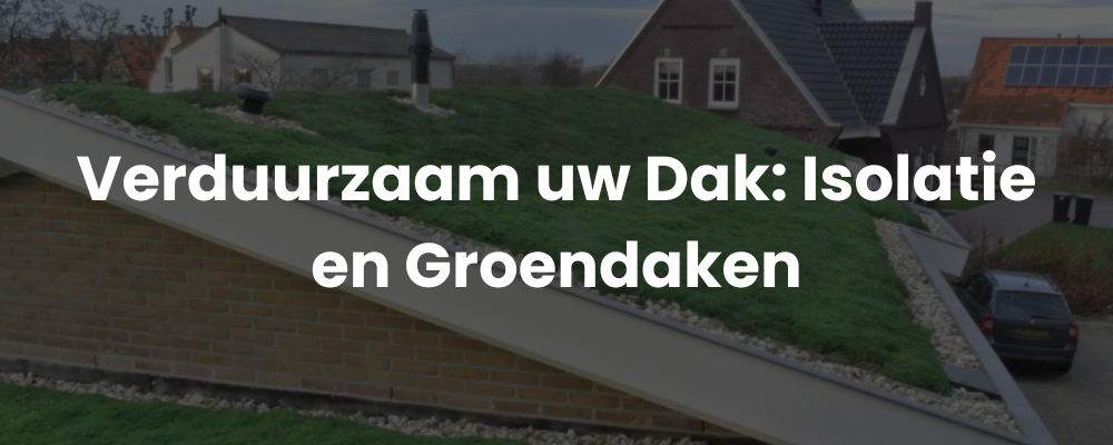 Verduurzaam uw Dak: Isolatie en Groendaken