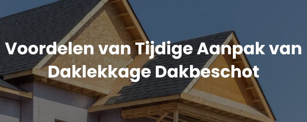 Voordelen van Tijdige Aanpak van Daklekkage Dakbeschot
