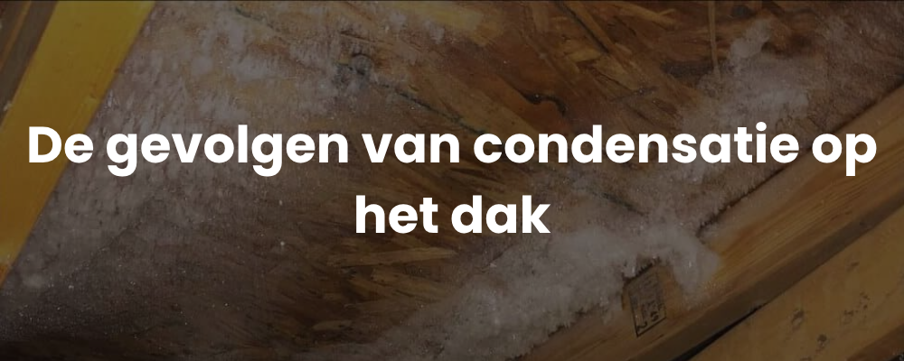 De gevolgen van condensatie op het dak