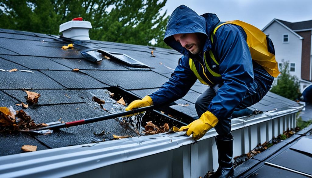 dakgoot schoonmaken bij daklekkage