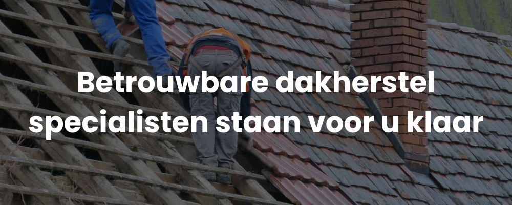 Betrouwbare dakherstel specialisten staan voor u klaar
