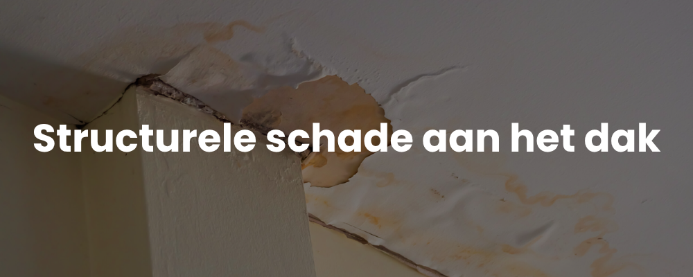 Structurele schade aan het dak