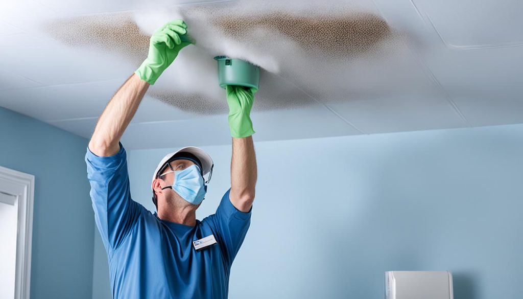 vochtplekken plafond behandelen