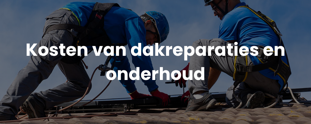 Kosten van dakreparaties en onderhoud