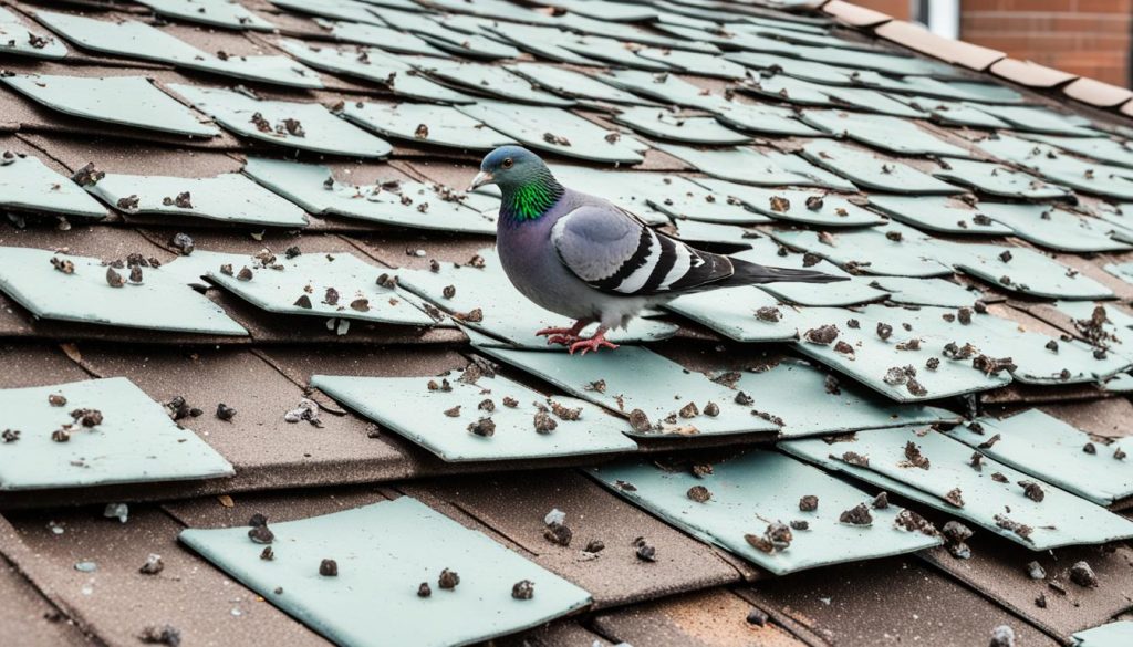 vogelschade aan het dak