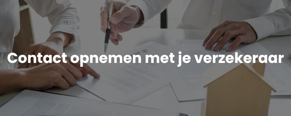Contact opnemen met je verzekeraar