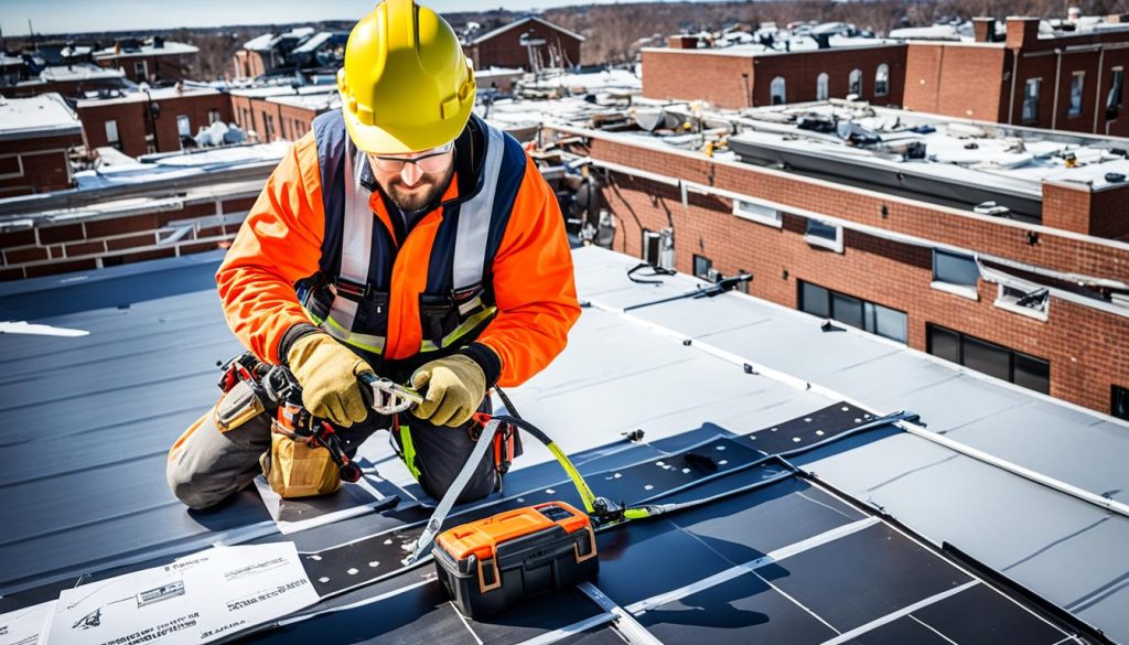 valbeveiliging bij dakreparaties