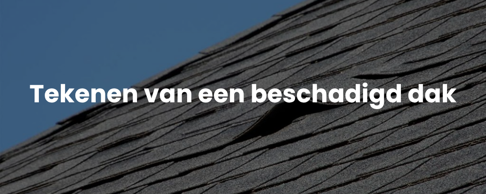 Tekenen van een beschadigd dak