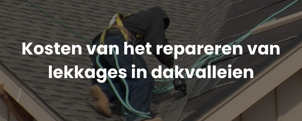 Kosten van het repareren van lekkages in dakvalleien