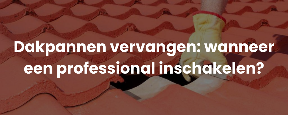 Dakpannen vervangen: wanneer een professional inschakelen?