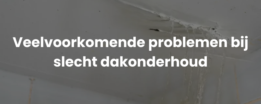Veelvoorkomende problemen bij slecht dakonderhoud