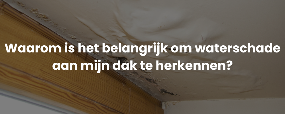 Waarom is het belangrijk om waterschade aan mijn dak te herkennen?