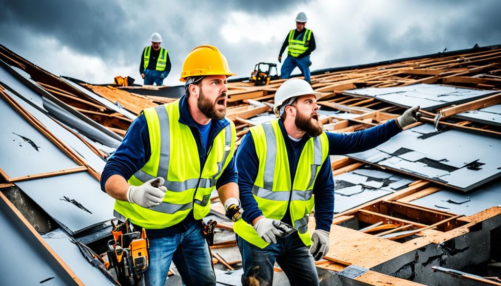 Wat moet ik doen bij onverwachte problemen tijdens dakwerken?