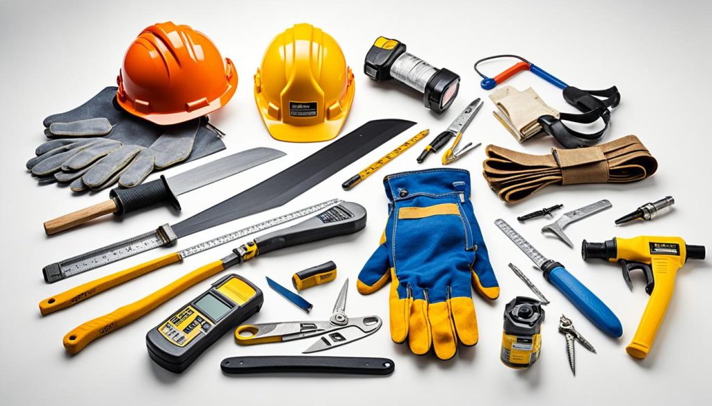 veiligheidsmaterialen dakreparatie