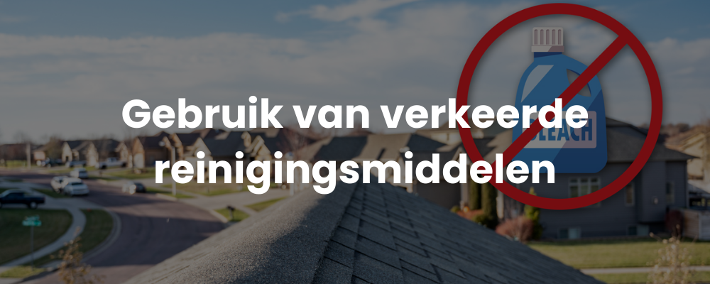 Gebruik van verkeerde reinigingsmiddelen Gebruik van verkeerde reinigingsmiddelen