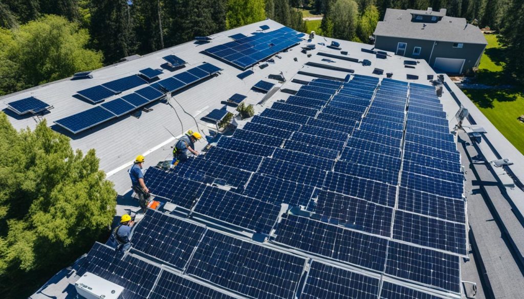 dakonderhoud met zonnepanelen