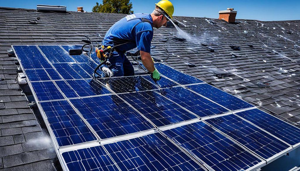 zonnepanelen reinigen