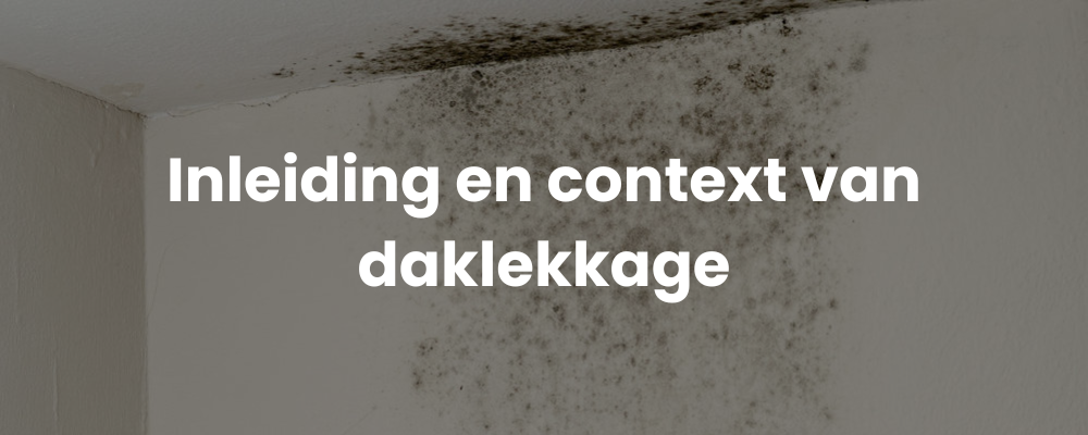 Inleiding en context van daklekkage