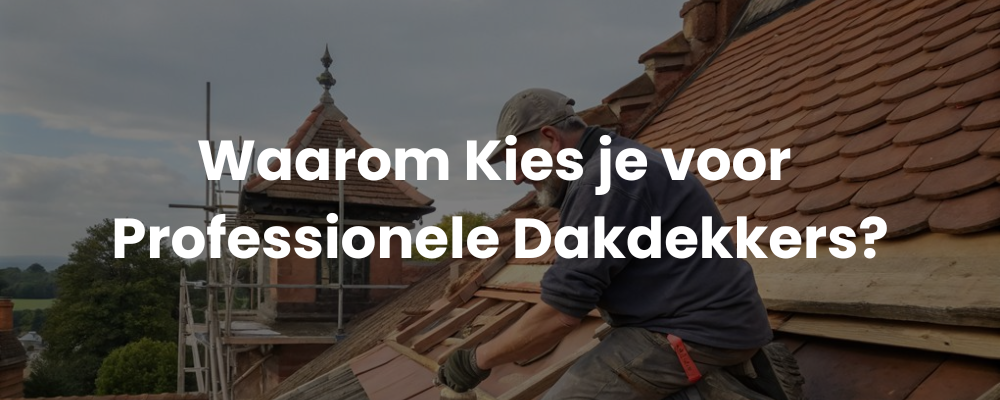 Waarom Kies je voor Professionele Dakdekkers?
