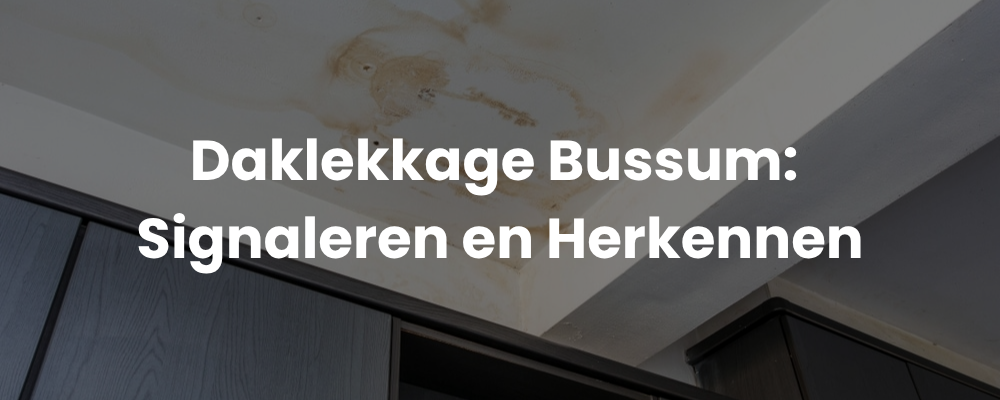 Daklekkage Bussum: Signaleren en Herkennen