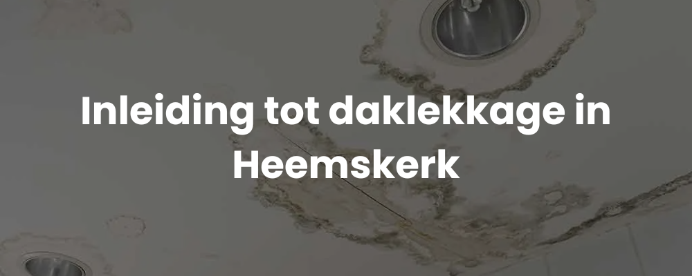 Inleiding tot daklekkage in Heemskerk