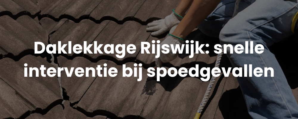 Daklekkage Rijswijk: snelle interventie bij spoedgevallen