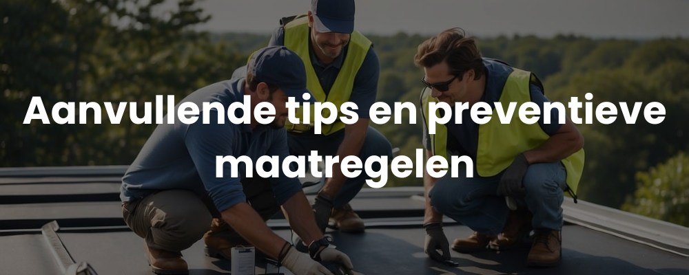 Aanvullende tips en preventieve maatregelen