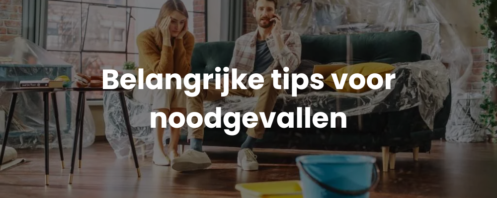 Belangrijke tips voor noodgevallen