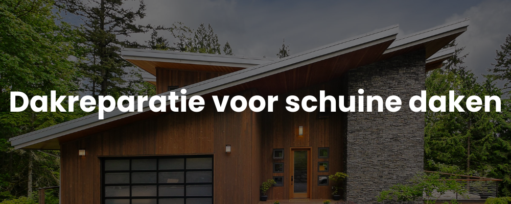 Dakreparatie voor schuine daken