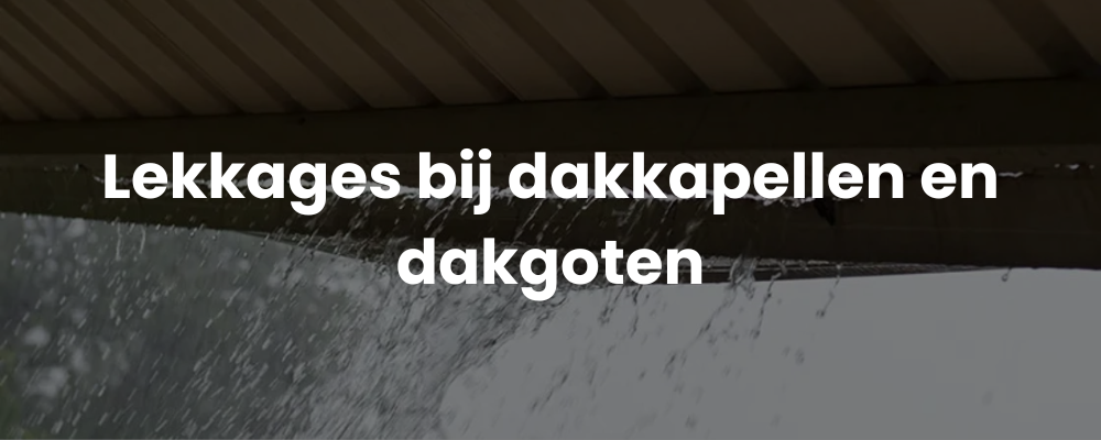Lekkages bij dakkapellen en dakgoten