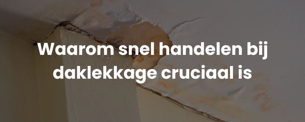 Waarom snel handelen bij daklekkage cruciaal is